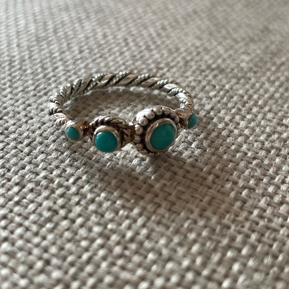 Sebali Sterling Silver and Turquoise Ring